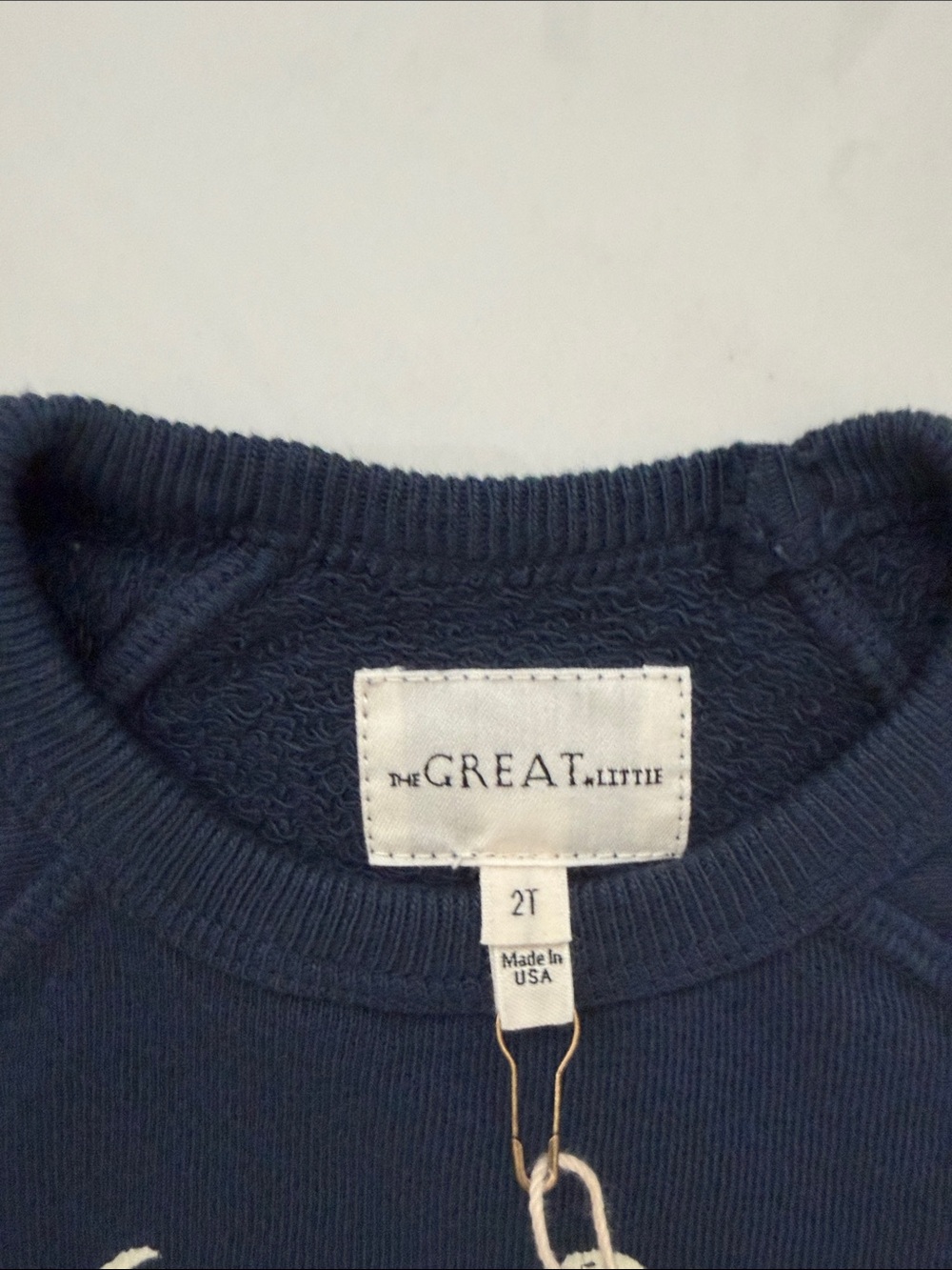 NEW The Great The Little College Sweatshirt with Deer Graphic Size 2T - Picture 4 of 6